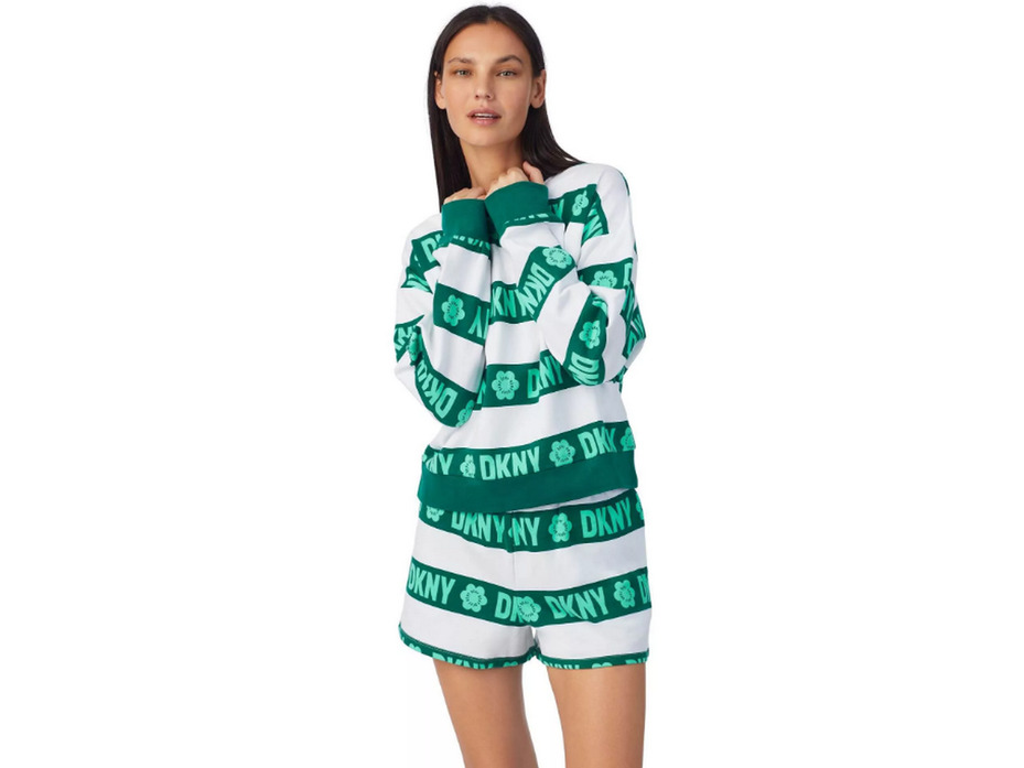 Костюм женский, лонгслив и шорты YI90002 Seasonal shift / DKNY