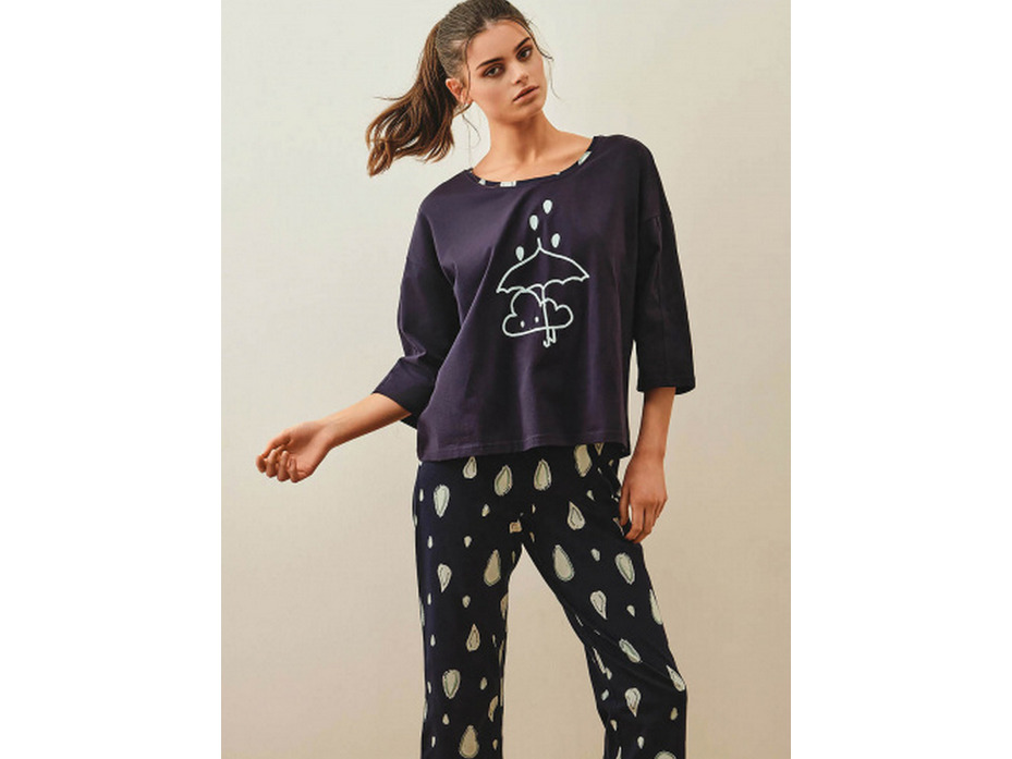 Пижама женская, футболка и капри 27348 Rainy / Hays Пижама женская, футболка и капри 27348 Rainy / Hays
