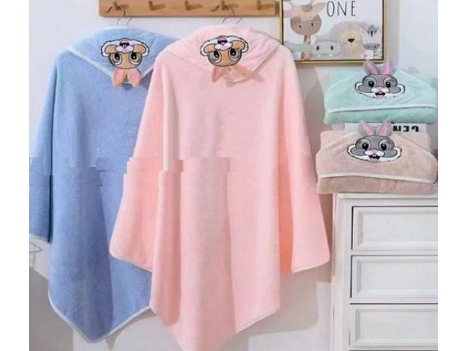 Полотенце К1816392 Мордашка кролика микрофибра 90*90 / 7-я Полотенце К1816392 Мордашка кролика микрофибра 90*90 / 7-я