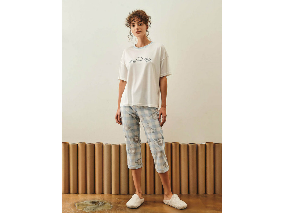 Пижама женская, футболка и капри 27168 / Hays