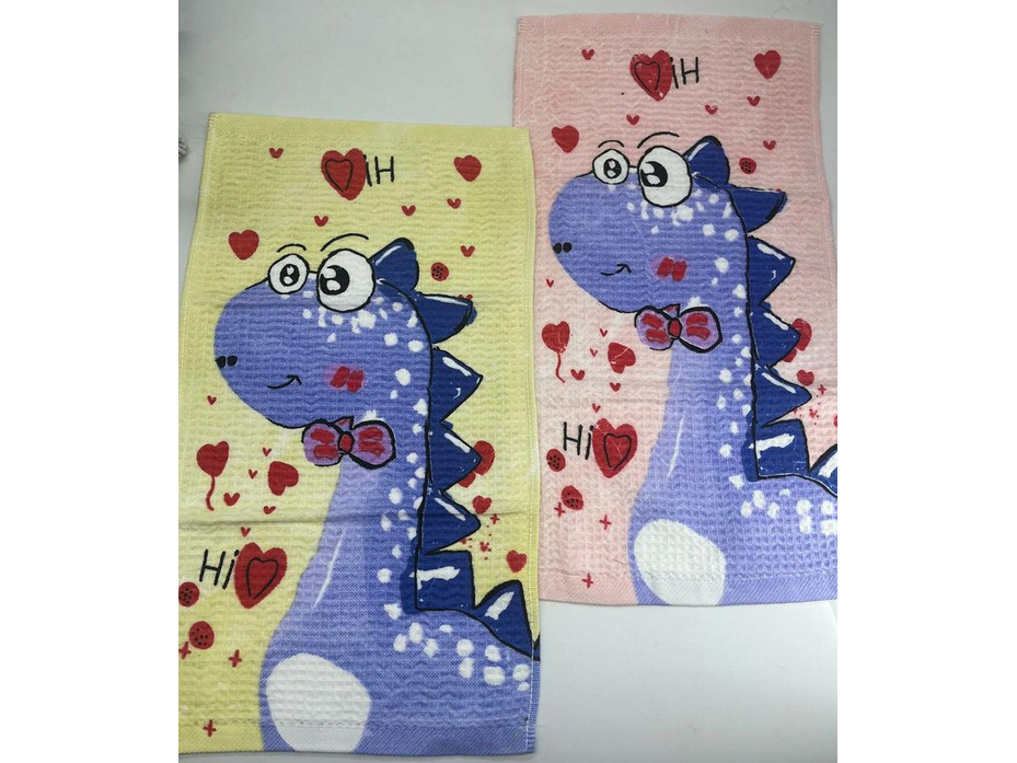 Полотенце 2202362 Динозавр Hi вафельное 25*50 / 7-я