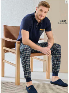 Пижама мужская, футболка и шорты 9402 / Svman