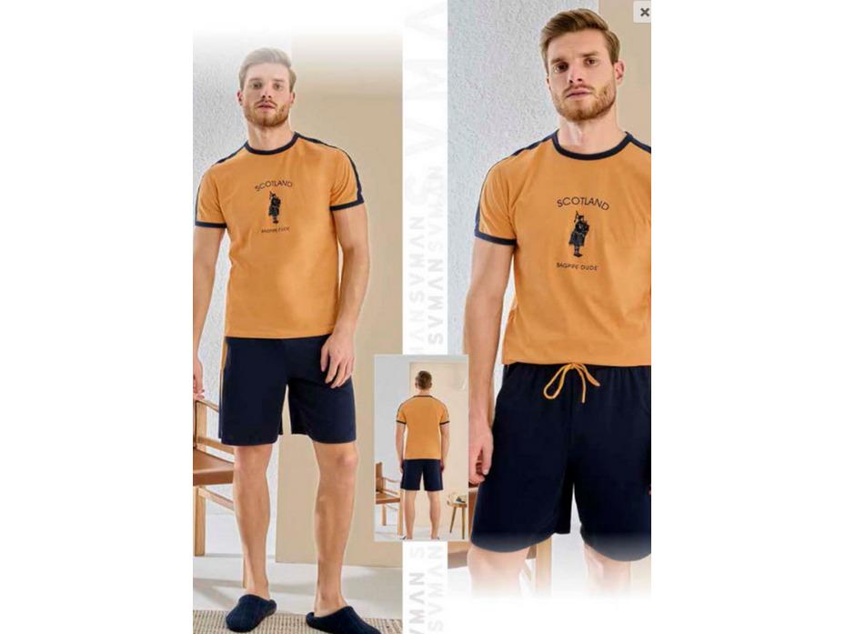 Пижама мужская, футболка и шорты 9405 Scotland / Svman Пижама мужская, футболка и шорты 9405 Scotland / Svman