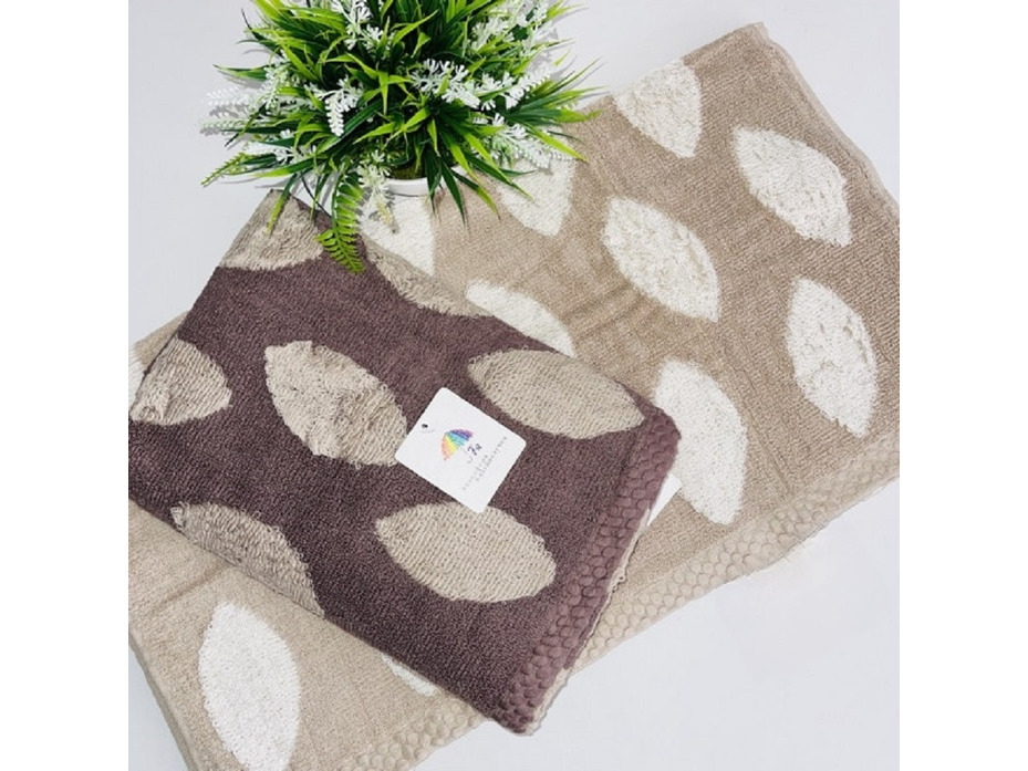 Полотенце 6665-В Овалы махровое 50*90 / 7-я