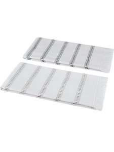 Набор полотенец Linen с вышивкой, хлопковые (40*60,2шт) / Arya Набор полотенец Linen с вышивкой, хлопковые (40*60,2шт) / Arya