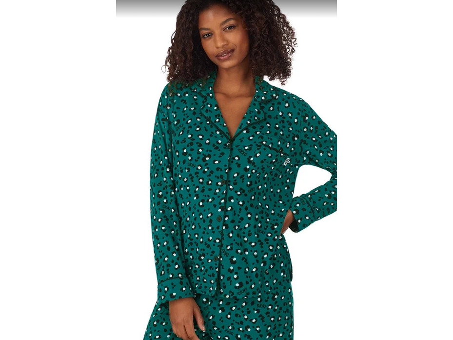 Пижама женская, рубашка и брюки YI80025 For You Леопард / DKNY