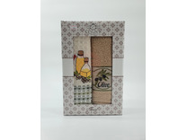 Набор полотенец Ceylin вафля/махра с вышивкой 50*70 (2 шт) / Activ