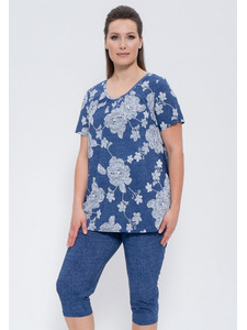 Костюм женский, блуза и капри 744 / Cleo