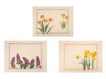 Набор полотенец 24С27-ШР Весенние краски хлопковые (45*60, 3 шт) / Белорусский лен