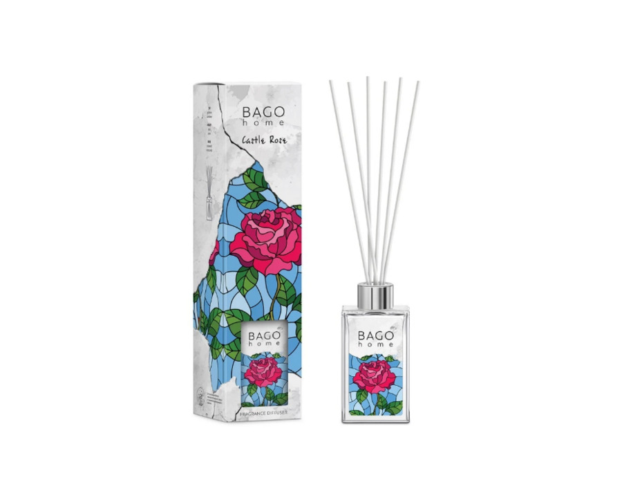 Замковая роза BGМ0105, Диффузор с палочками, 75 мл / Bago Home