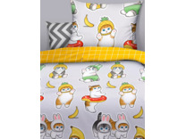 Постельное белье с простыней на резинке 20126 (24) Чил перкаль 1,5 сп / Василиса