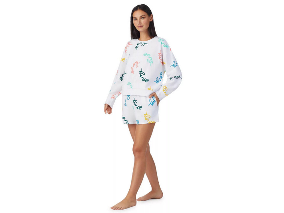 Костюм женский, лонгслив и шорты YI90002 Seasonal shift / DKNY