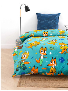 Постельное белье 10262 (17) Лекс и Триша бязь 1,5 сп / Василиса