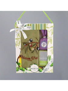 Полотенце Trio вафельное в подарочной упаковке 50*70 / Maison Dor