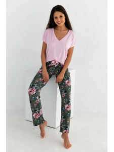 Пижама женская, футболка и брюки 23W Rose pink / Sensis Пижама женская, футболка и брюки 23W Rose pink / Sensis