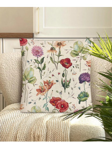 Наволочка декоративная 2415006 Акварельные маки гобелен 45*45 / Le Gobelin