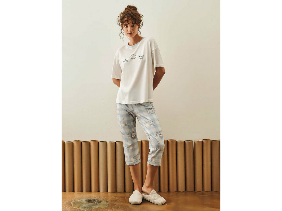 Пижама женская, футболка и капри 27168 / Hays