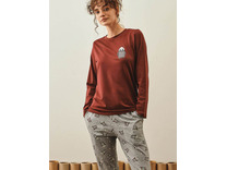 Пижама женская, лонгслив и брюки 27447 Popcorn / Hays Пижама женская, лонгслив и брюки 27447 Popcorn / Hays