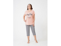 Пижама женская, футболка и капри 109130 2038 Happy / Vienetta Пижама женская, футболка и капри 109130 2038 Happy / Vienetta