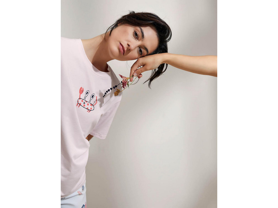 Пижама женская, футболка и капри 36133 Crads / Hays