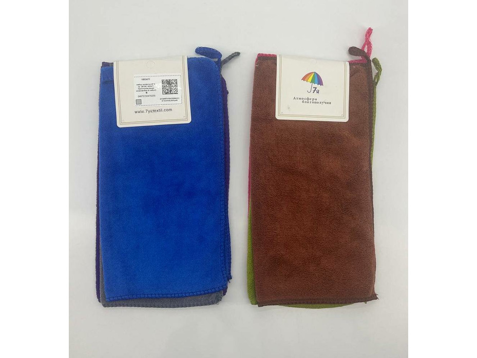 Набор салфеток 1803471 Однотонная яркая микрофибра (30*30, 3 шт) / 7-я Набор салфеток 1803471 Однотонная яркая микрофибра (30*30, 3 шт) / 7-я