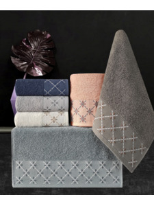 Полотенце H 3241 Vip Cotton Mila махровое 70*140 / Karven