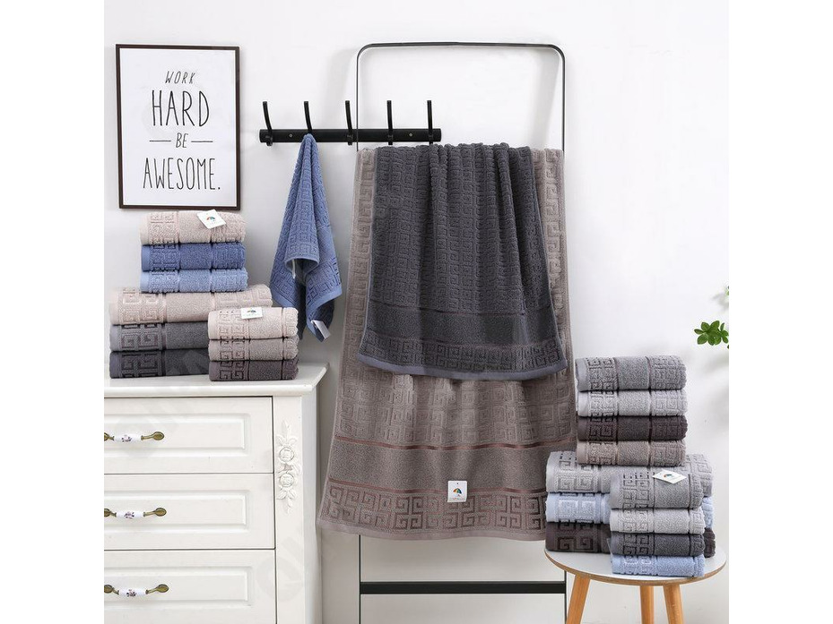 Полотенце 1505295 Греческий узор махровое 50*90 / 7-я