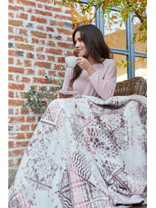 Плед Sandy хлопковый 200*220 / Arya