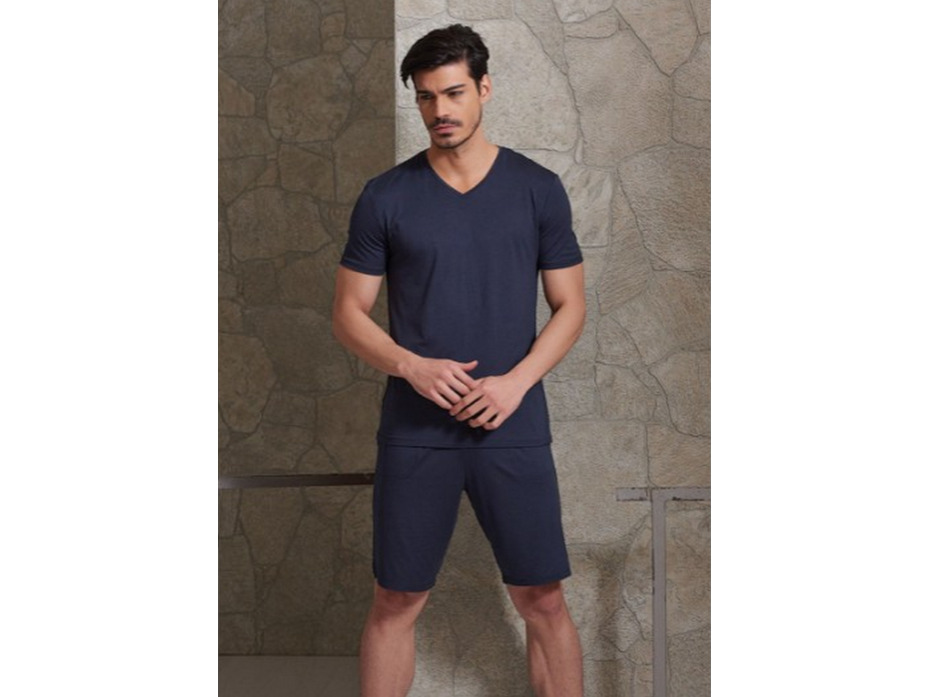 Пижама мужская, футболка и шорты 9084 / Svman