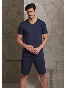 Пижама мужская, футболка и шорты 9084 / Svman