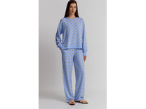 Пижама женская, лонгслив и брюки YI80030 To gift...or keep Машинки / DKNY
