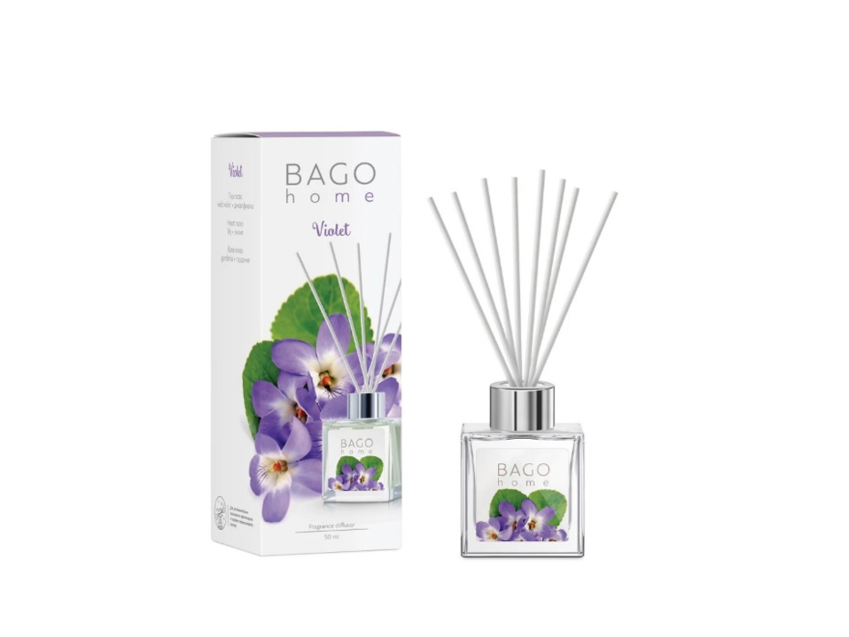 Фиалка BGH0614, Диффузор с палочками, 50 мл / Bago Home