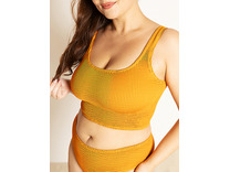 Трусы купальные женские Braguita alta Оранжевый / Calamoon