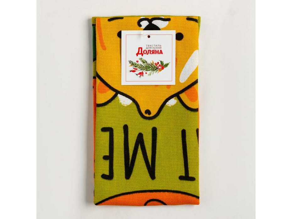 Полотенце 7077444 Eat me рогожка 35*60 / Доляна Полотенце 7077444 Eat me рогожка 35*60 / Доляна
