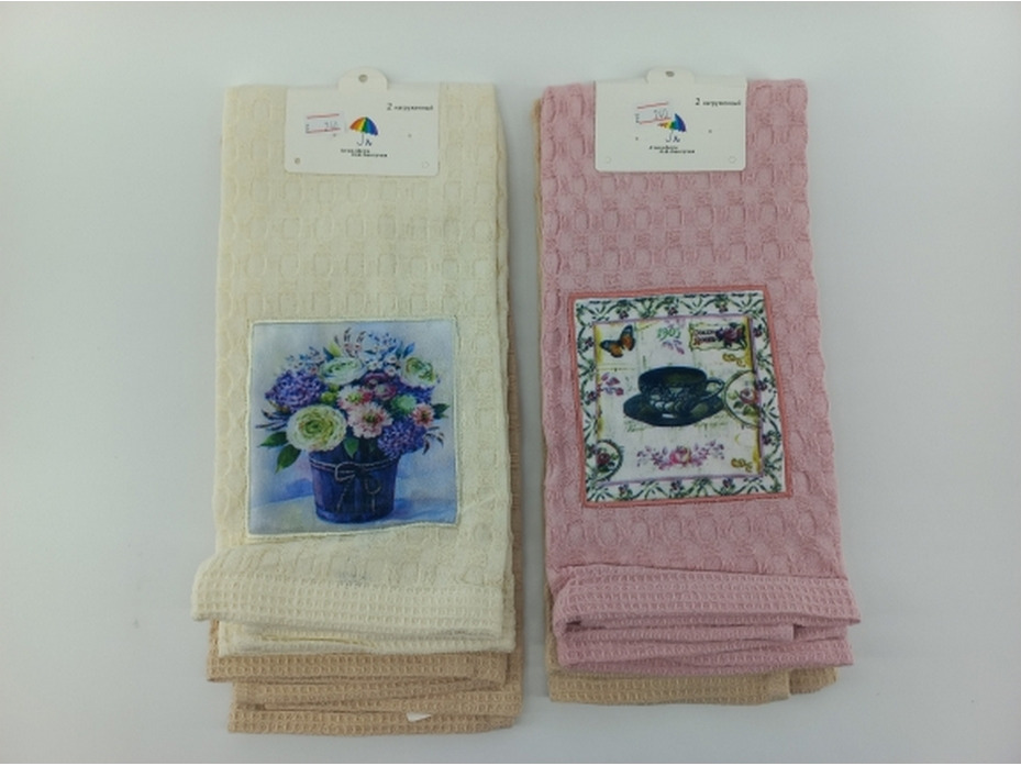 Набор полотенец 581163 Paris вафельные (40*60, 2 шт) / 7-я