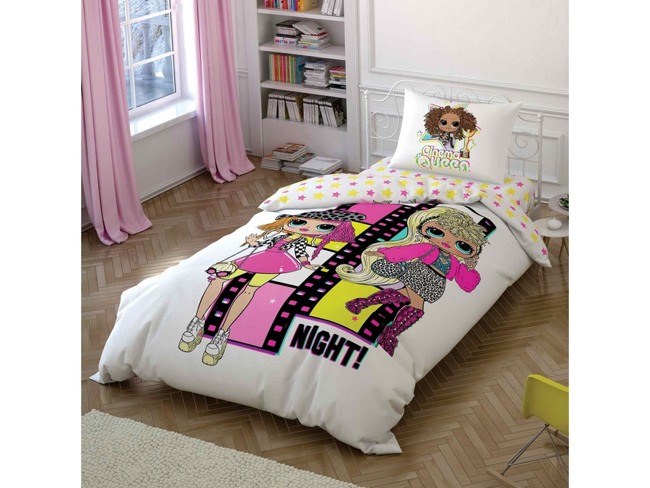 Постельное белье с простыней на резинке Лол Lol Surprise Omg ранфорс 1,5 сп / Tac Постельное белье с простыней на резинке Лол Lol Surprise Omg ранфорс 1,5 сп / Tac