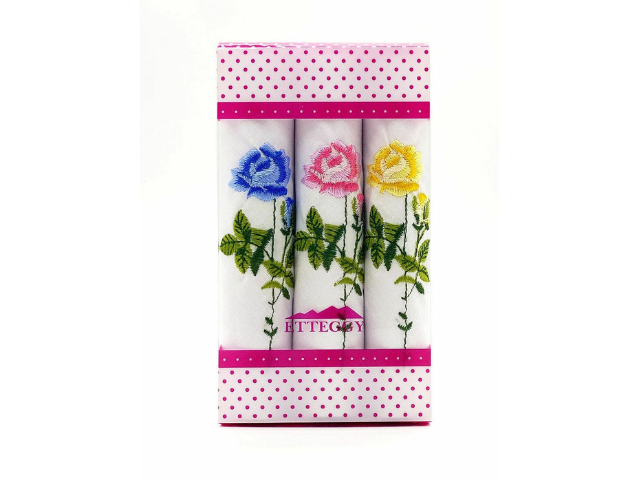 Набор носовых платков PV 58 в подарочной упаковке хлопковые (28*28, 3 шт) / Etteggy Набор носовых платков PV 58 в подарочной упаковке хлопковые (28*28, 3 шт) / Etteggy