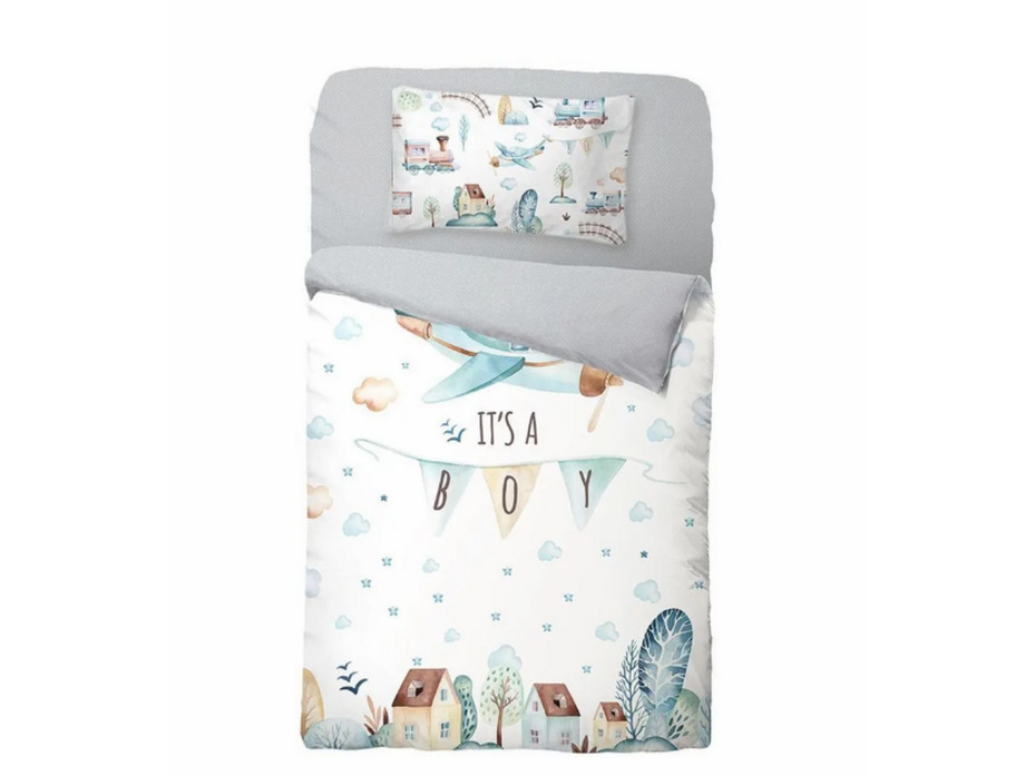 Постельное белье 741957 It’s a boy бязь для новорожденных / Нордтекс Постельное белье 741957 It’s a boy бязь для новорожденных / Нордтекс