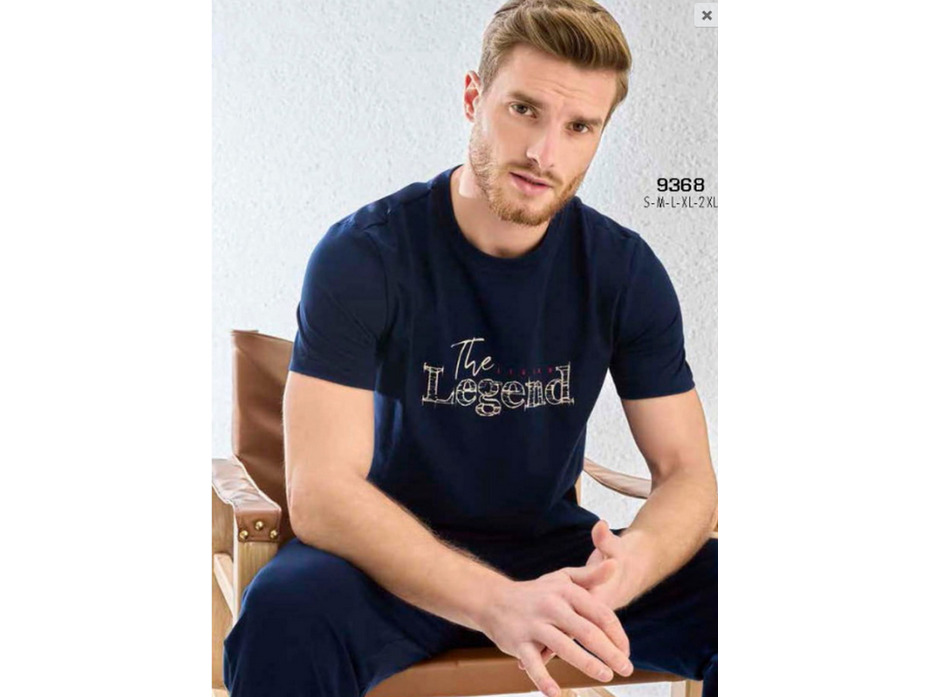 Пижама мужская, футболка и брюки 9368 The legend / Svman Пижама мужская, футболка и брюки 9368 The legend / Svman