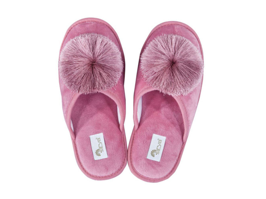 Тапочки с помпоном женские закрытые Riana / Arya Тапочки с помпоном женские закрытые Riana / Arya