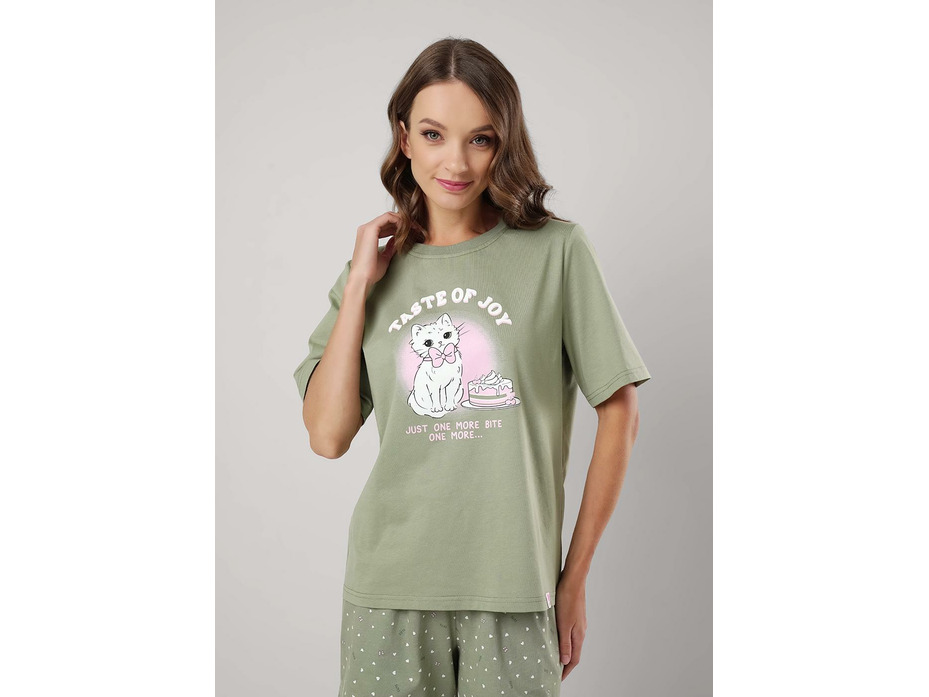 Пижама женская, футболка и шорты LP25-1153 / Clever Пижама женская, футболка и шорты LP25-1153 / Clever