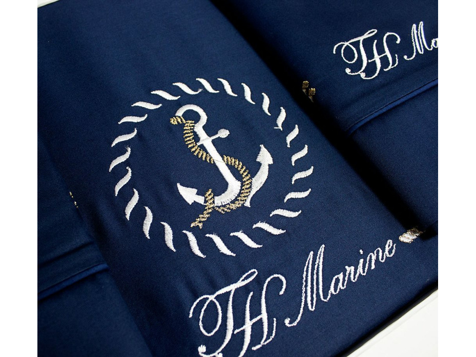 Постельное белье Ancora сатин делюкс nakisli Евро сп / Тivolyo Home