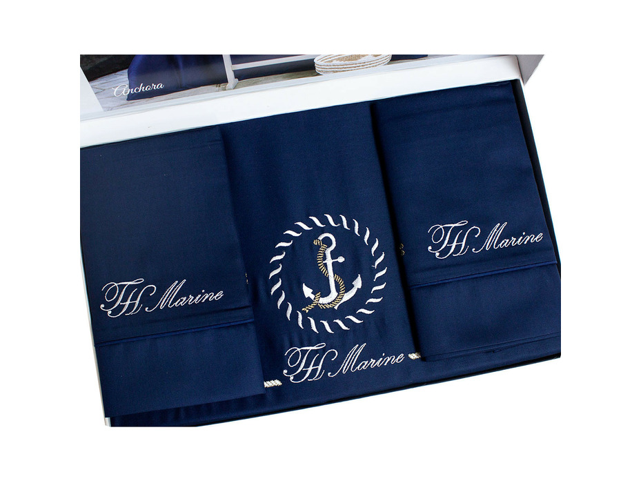 Постельное белье Ancora сатин делюкс nakisli Евро сп / Тivolyo Home