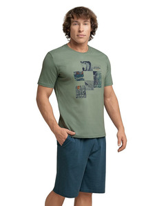 Пижама мужская, футболка и шорты MHP540532/1 / Clever