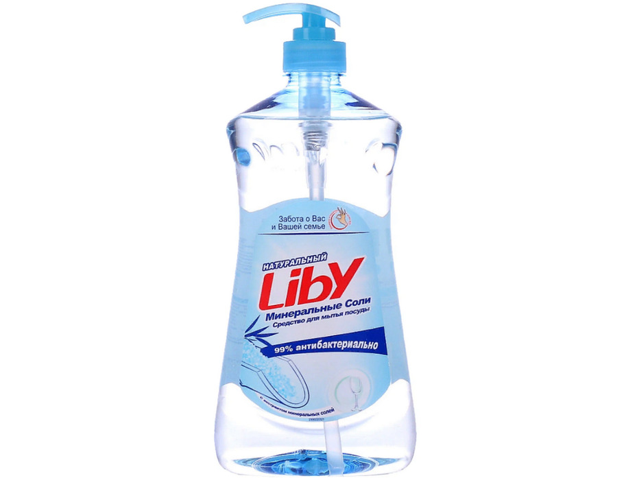 Средство для мытья посуды Минеральная соль 1100 гр / Liby