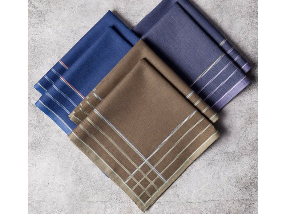 Набор носовых платков 45430L-7455 хлопковые (40*40, 6 шт) / Ettegy