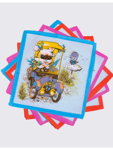 Набор носовых платков 45453K-15 хлопковые 25*25 (6 шт) / Etteggy