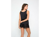 Пижама женская, топ и шорты TBP1229 / Indefini Пижама женская, топ и шорты TBP1229 / Indefini