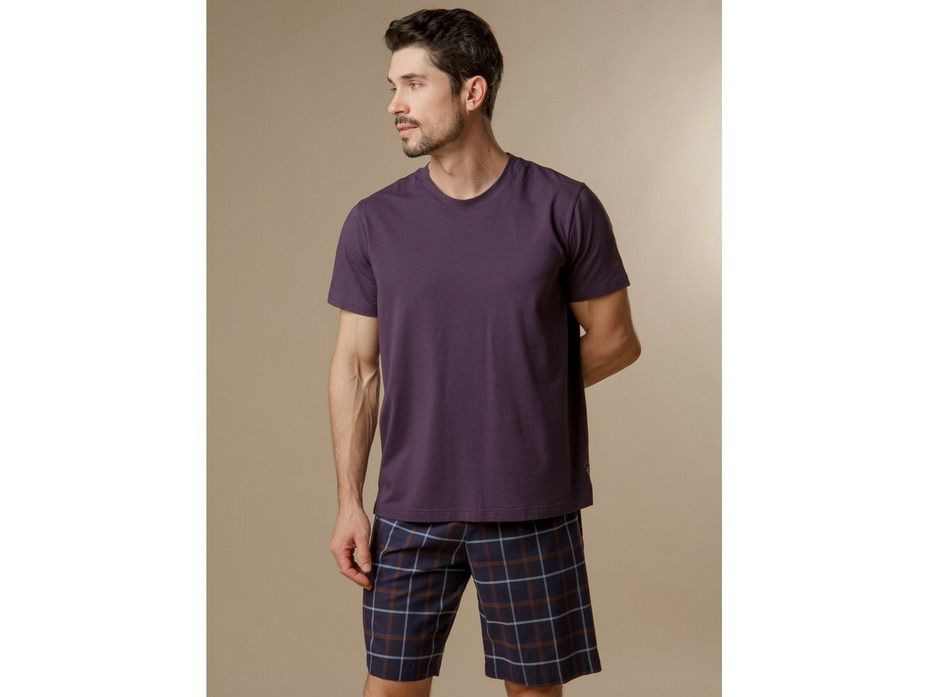 Пижама мужская, футболка и шорты PBZ3050 / Indefini