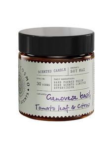 Свеча ароматическая в стекле ETC0216 Базилик томатный лист и цитрус, 88 г / Eteria Cosmo